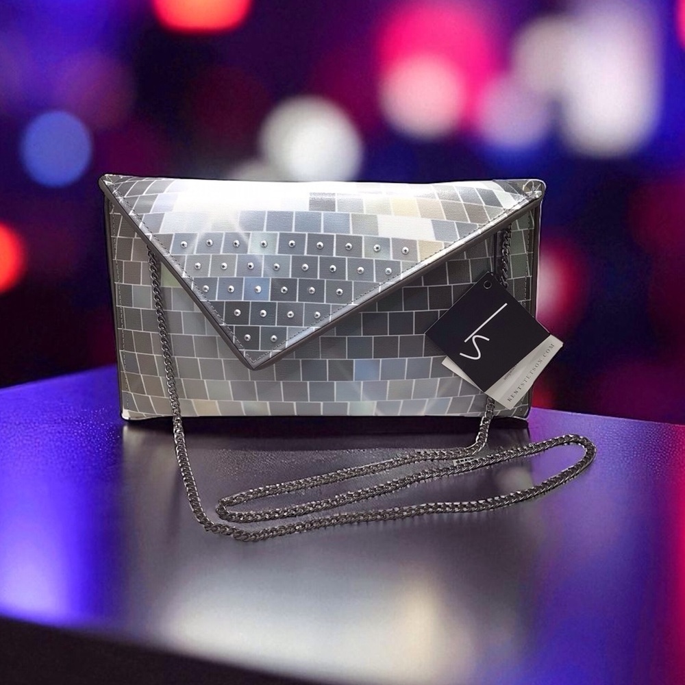 ✨ Kent Stetson Original Handmade Disco Ball Print Clutch ✨
